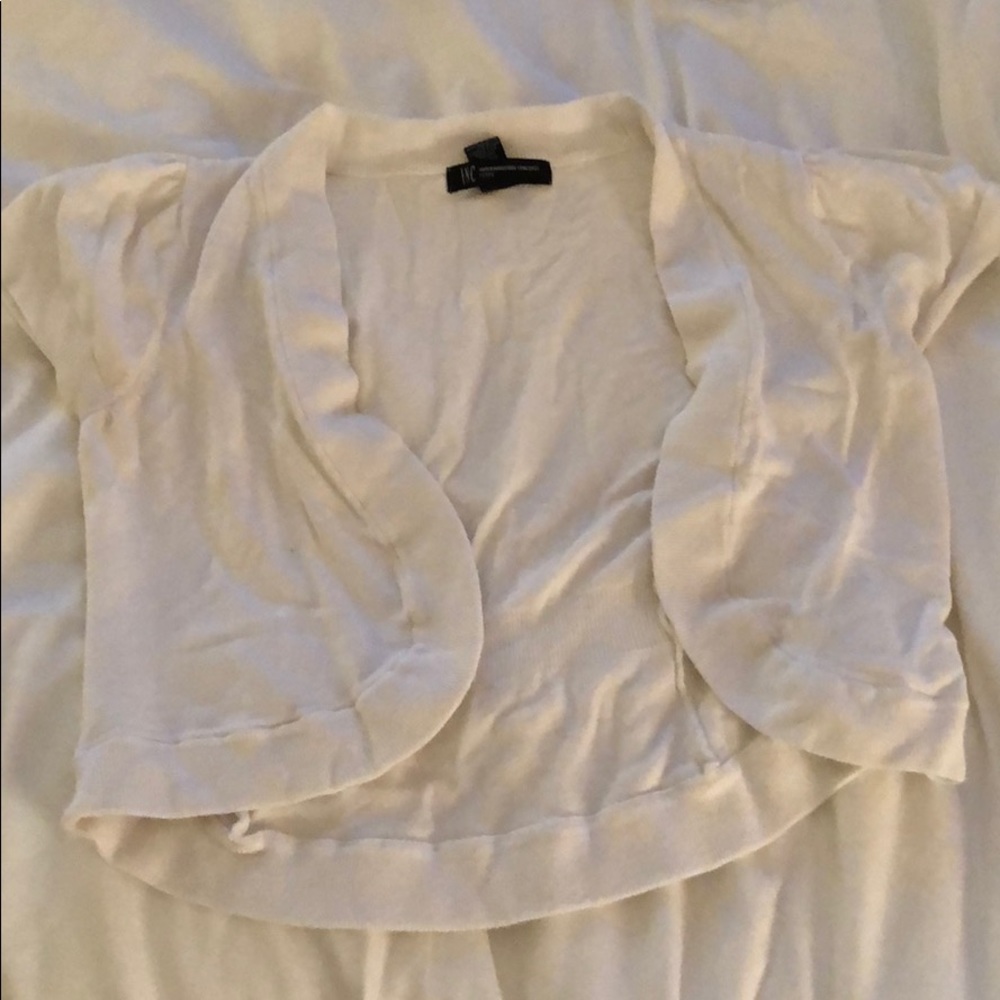 White shirt sleeve shrug for sale!